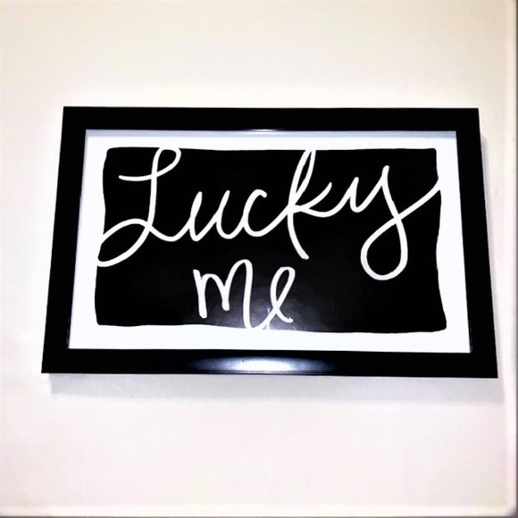 Home Accents Other - HOME ACCENTS 'Lucky Me' Framed Wall Plaque - NWOT